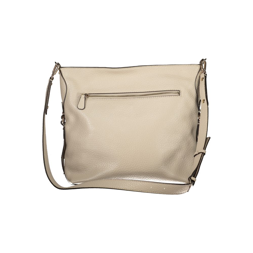 Sac à main Guess Jeans beige en polyuréthane pour femmes, design élégant avec détails modernes, idéal pour toutes les occasions.