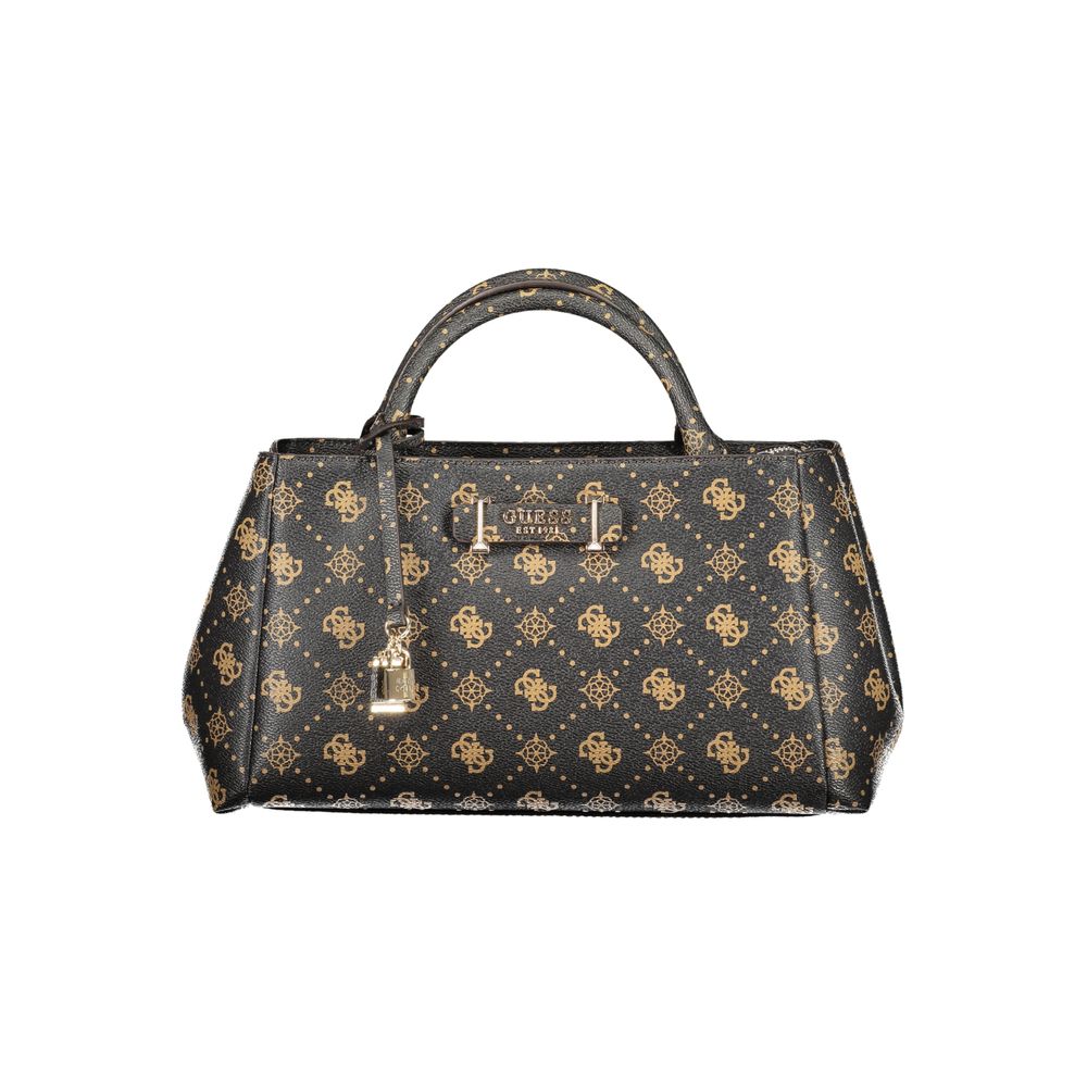 Sac à main Guess Jeans marron en polyuréthane pour femmes, élégant et tendance, avec détails modernes et compartiments spacieux.