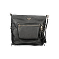 Sac à main Guess Jeans en polyuréthane noir pour femmes, avec design élégant et détails modernes.