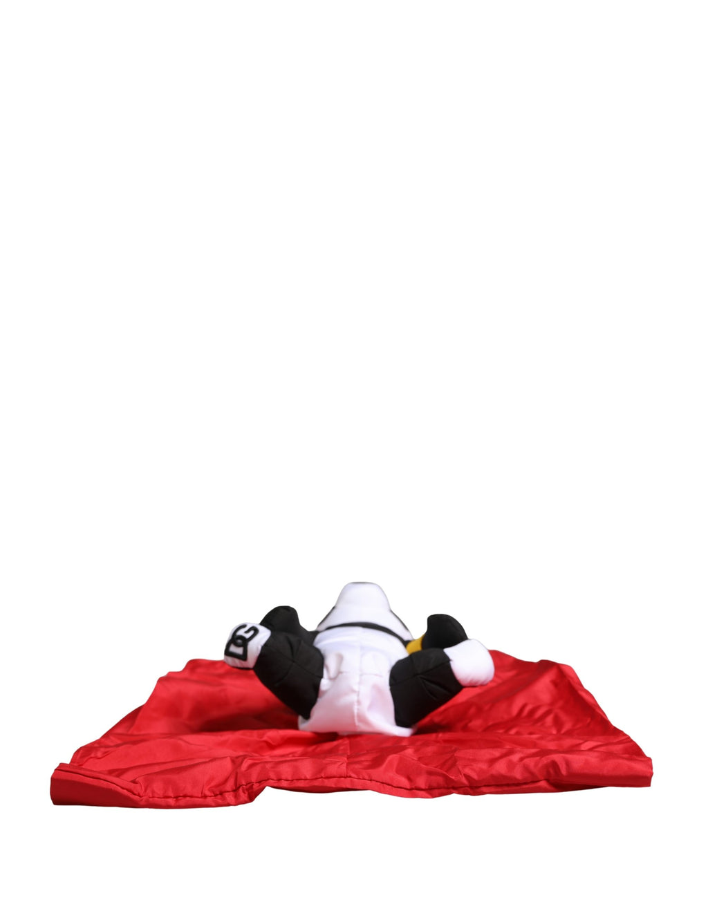 Sac à main écologique Dolce & Gabbana pour homme, tote en polyester rouge avec motif panda brodé, style pratique et tendance.
