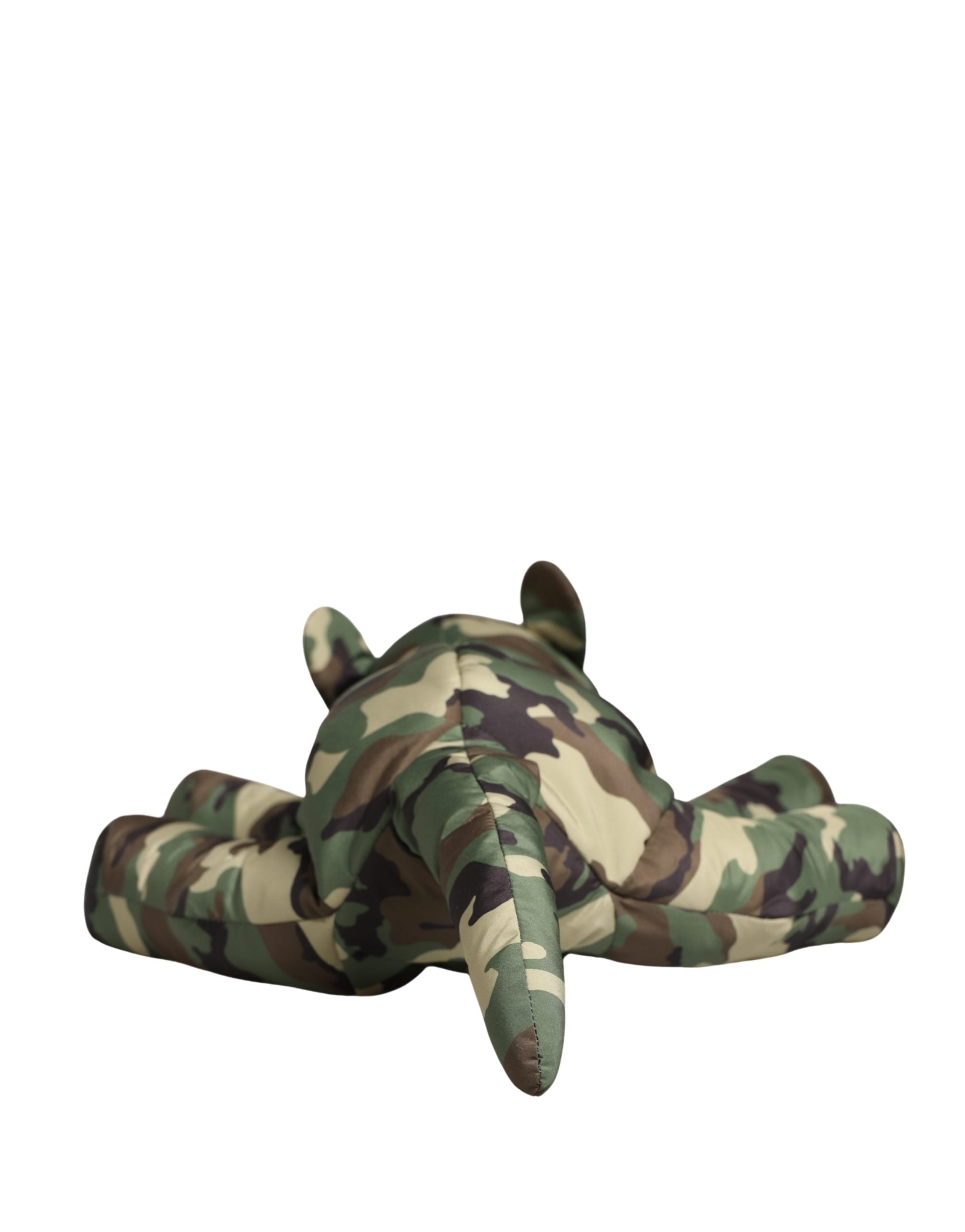 Sac à taille Dolce & Gabbana multicolore camouflage avec silhouette d'animal, motif camouflage et détails colorés.