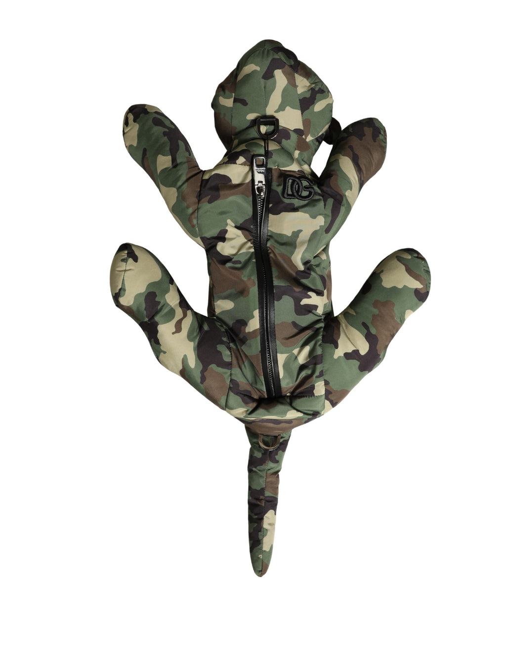 Sac à taille Dolce & Gabbana camouflage multicolore avec silhouette d'animal, style tendance et design unique.