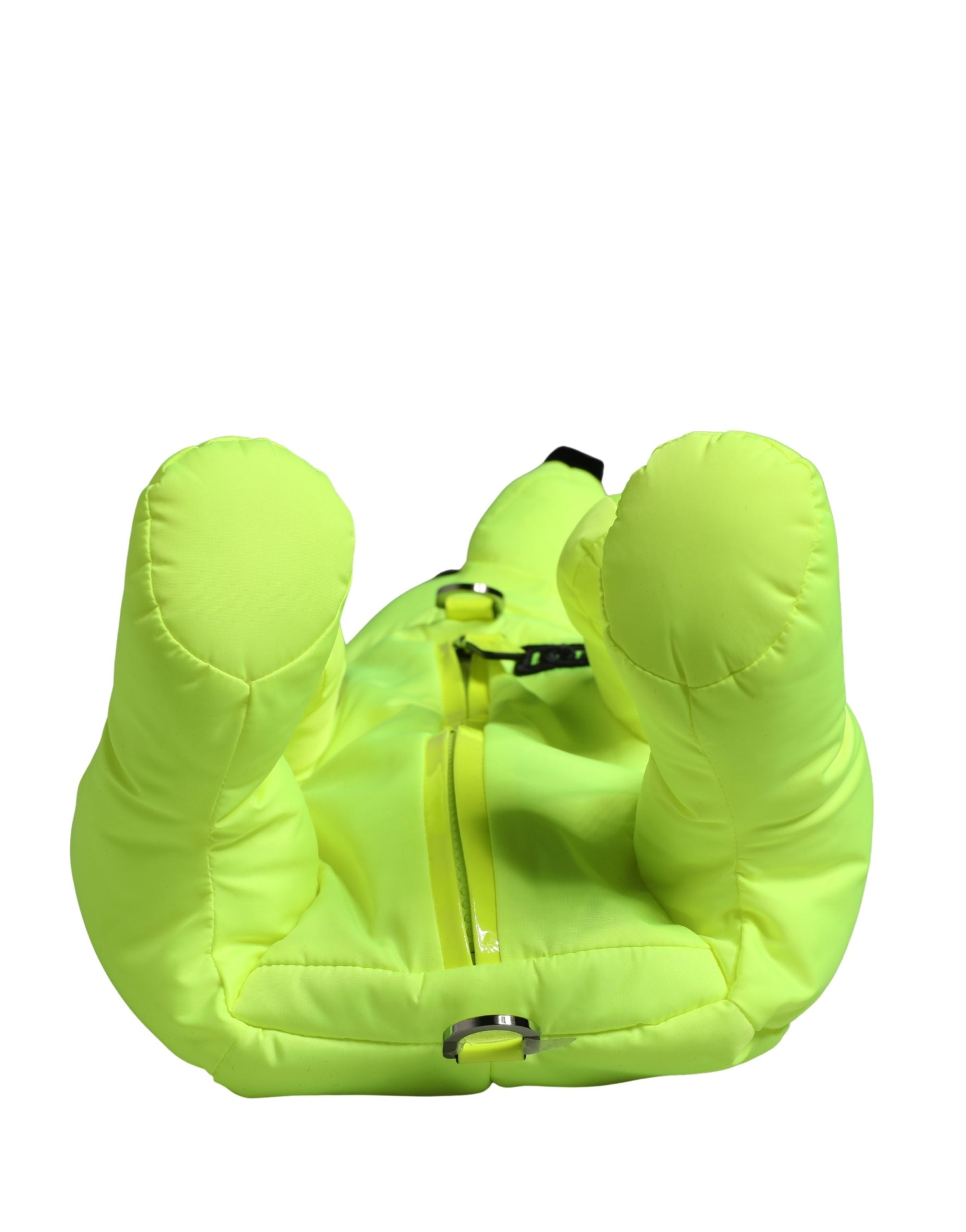 Ceinture en polyester vert avec silhouette d'animal, de la marque Dolce & Gabbana, portée sur une ceinture à la taille.