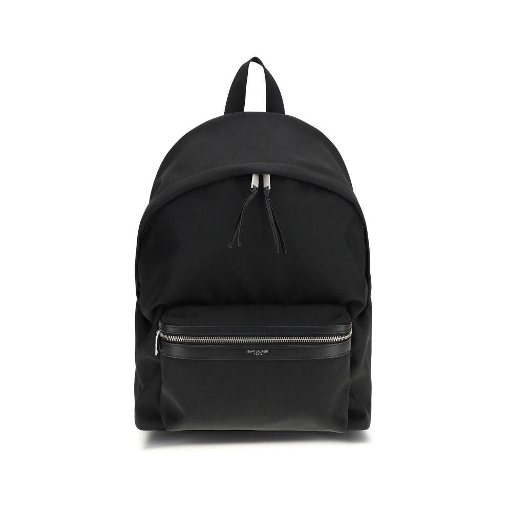Saint Laurent Schwarzer Nylon-Rucksack