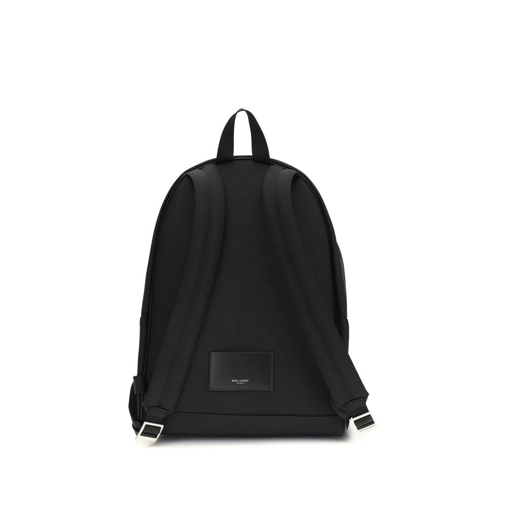 Saint Laurent Schwarzer Nylon-Rucksack