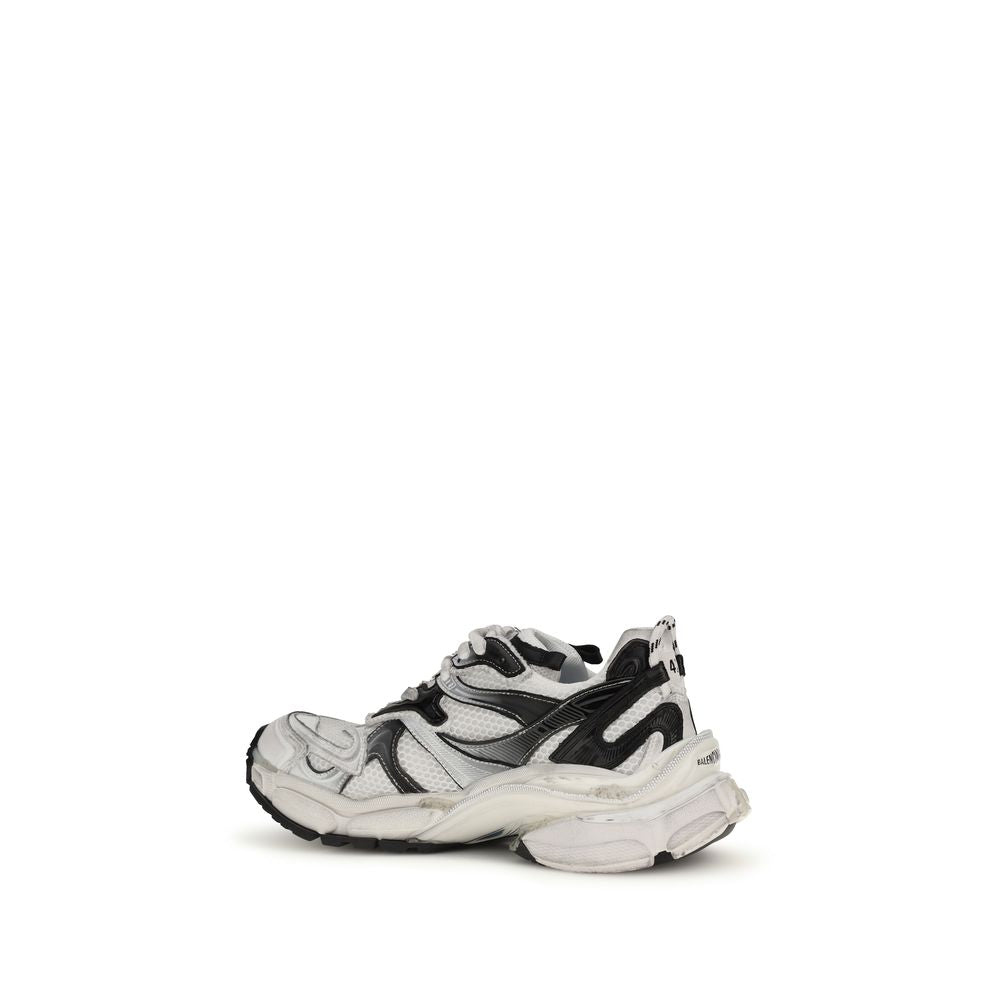 Chaussures de sport balenciaga gris en polyéthylène, baskets athlétiques modernes avec semelle épaisse et design futuriste