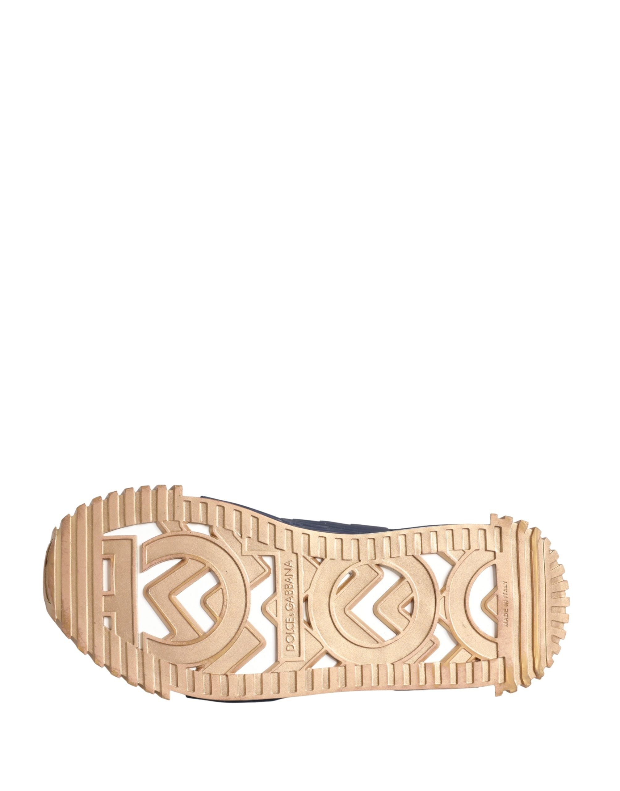 Chaussures sneakers basses multicolores pour hommes Dolce & Gabbana, style décontracté et moderne, en toile avec détails colorés.