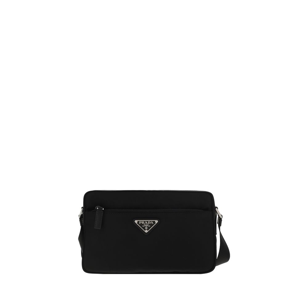 Prada Umhängetasche aus schwarzem recyceltem Polyamid