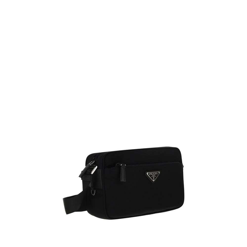 Prada Umhängetasche aus schwarzem recyceltem Polyamid