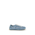 Sneakers Prada en laine bleu Lamb Ovis Aries Aries, chaussures de sport élégantes et confortables pour homme.