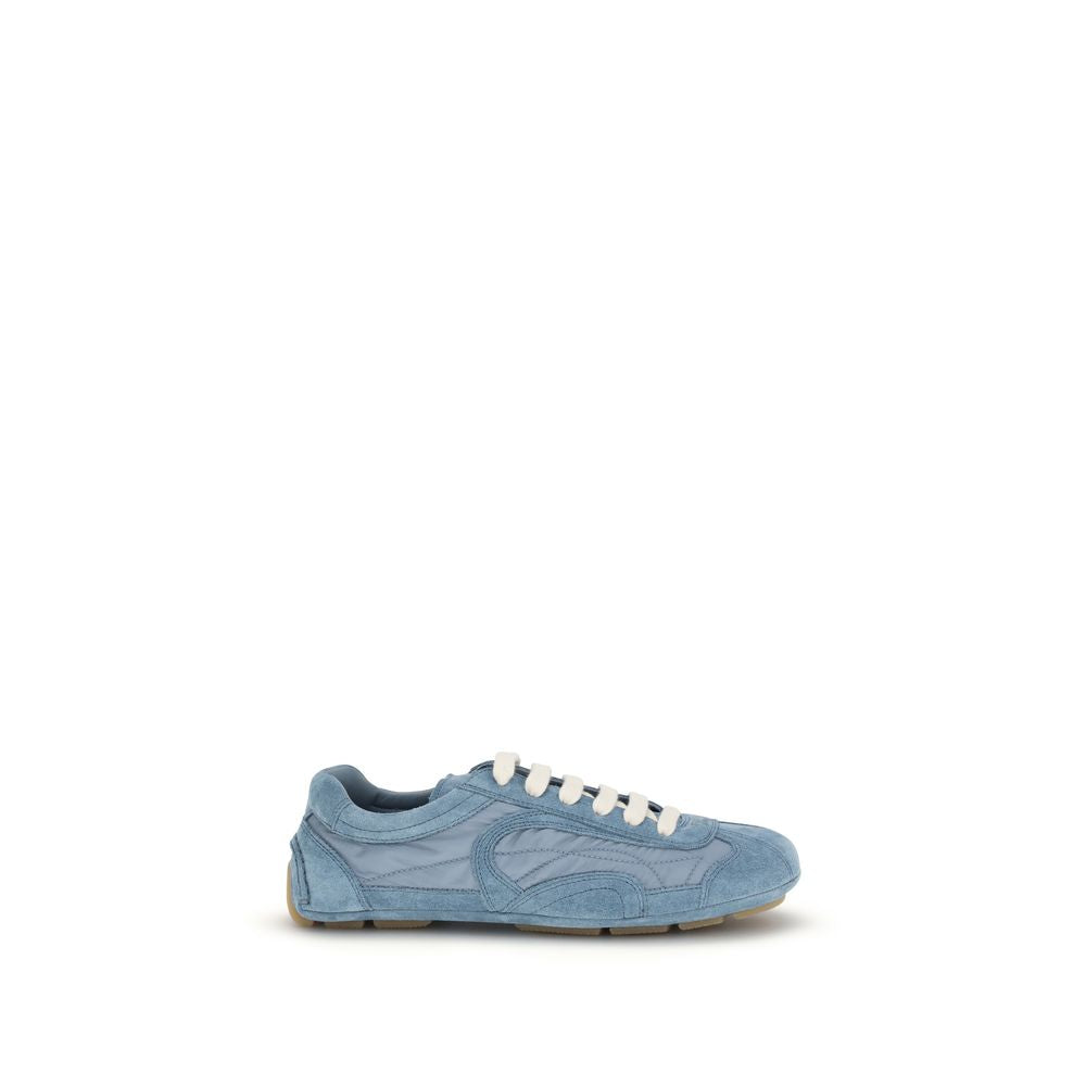 Sneakers Prada en laine bleu Lamb Ovis Aries Aries, chaussures de sport élégantes et confortables pour homme.