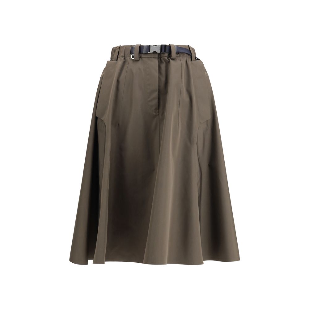 Prada Midirock aus recyceltem Polyester, Bicolor