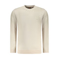Sweat-shirt beige en coton pour homme de la marque Hugo Boss, vue de face, avec logo discret visible.