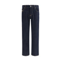 Jeans slim fit en coton noir de la marque Diesel, style décontracté et moderne pour homme.
