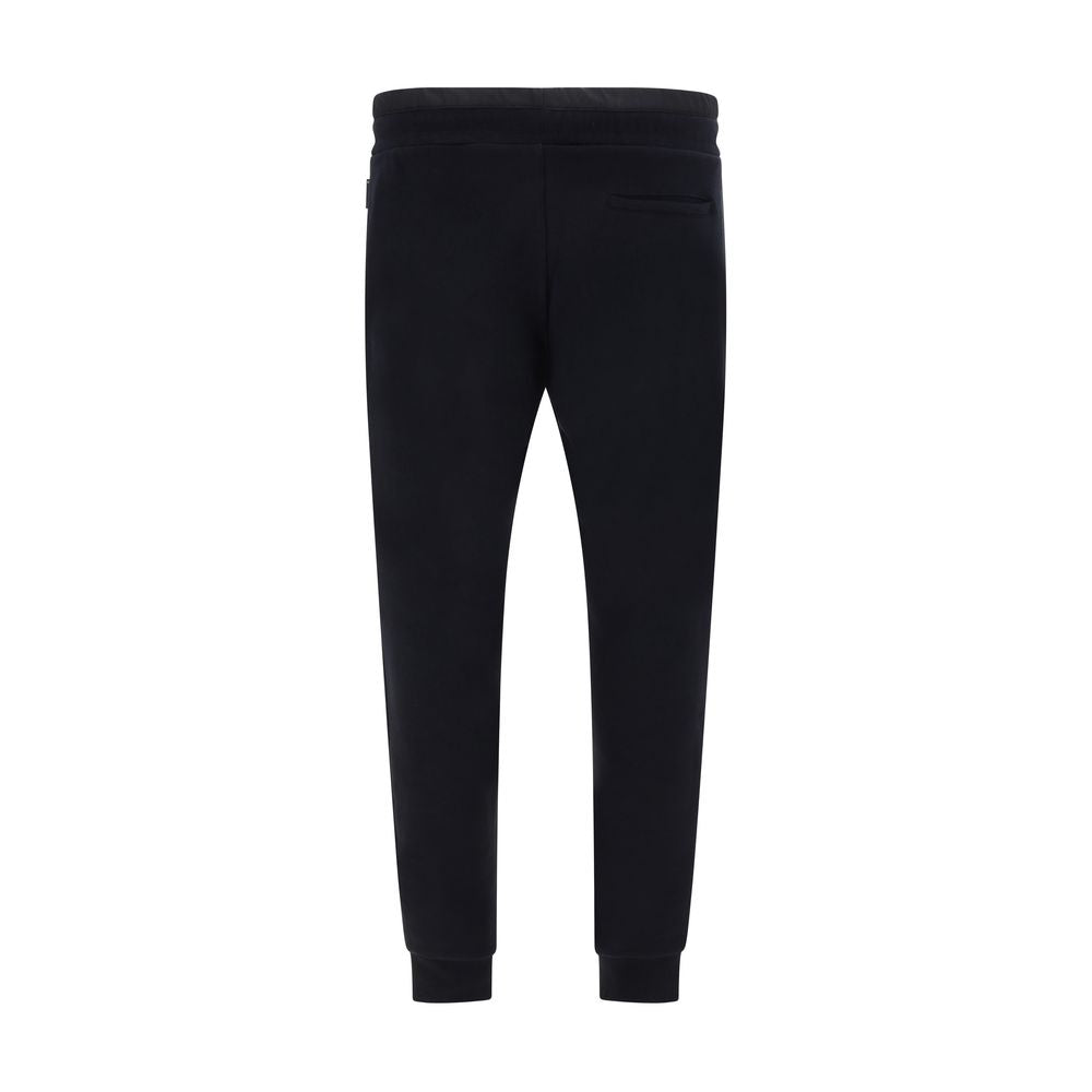 Pantalon de jogging noir en coton de la marque Philipp Plein, parfait pour l'entraînement ou le confort quotidien.