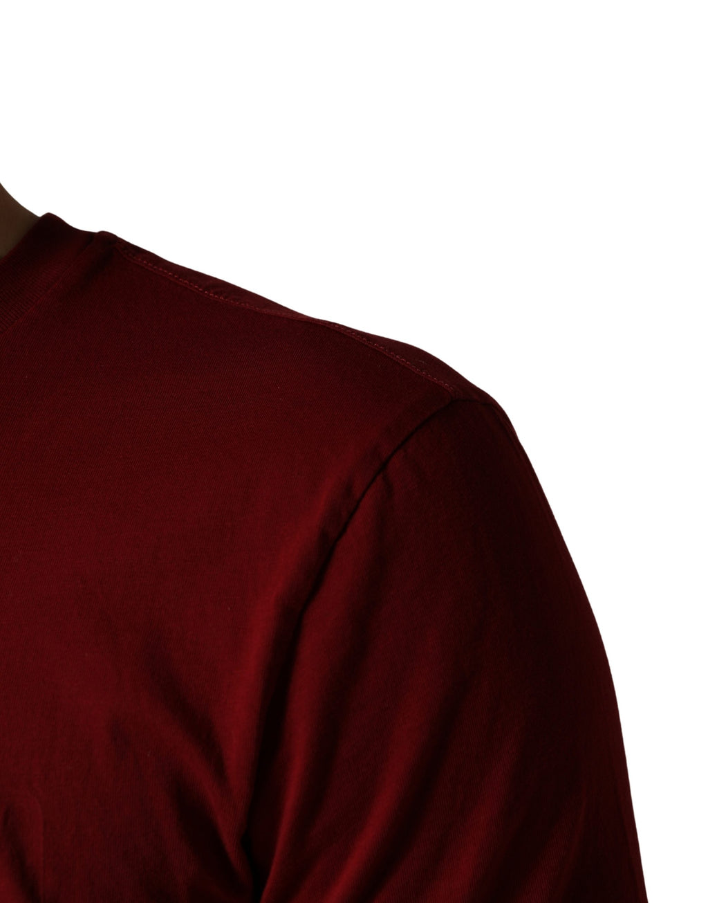 T-shirt rouge en coton à col rond à manches courtes de Dolce & Gabbana, style décontracté et élégant.