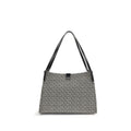Sac à main Balmain en coton noir avec bandoulière, style élégant et moderne, idéal pour compléter une tenue sophistiquée.