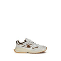 Chaussures de sport masculines Dsquared² Bos Taurus en cuir de veau blanc, baskets athlétiques élégantes et confortables.