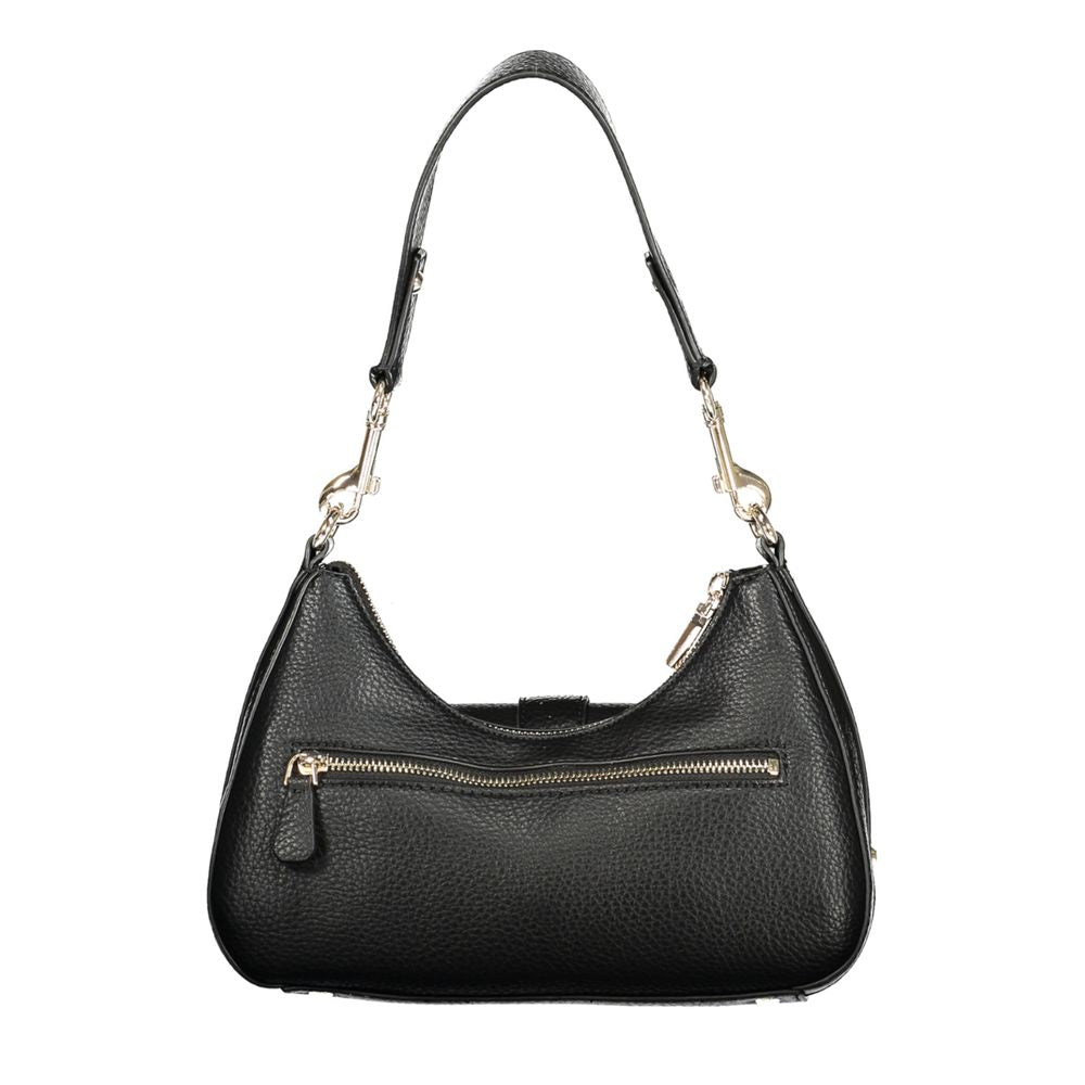Guess Jeans schwarze Handtasche aus Polyurethan für Damen
