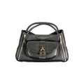 Sac à main Guess Jeans pour femmes en polyuréthane noir, avec design élégant et détails modernes.