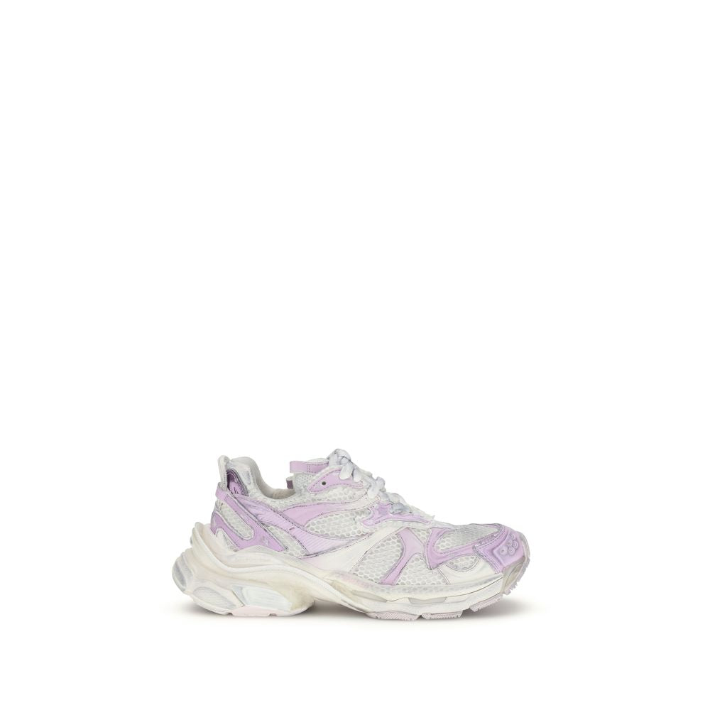 Sneakers sport multicolores en polyuréthane de Balenciaga, chaussures athlétiques tendance avec design coloré.