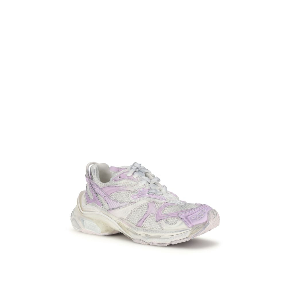 Chaussures de sport Balenciaga multicolores en polyuréthane, baskets athlétiques modernes et tendance, vue de face.
