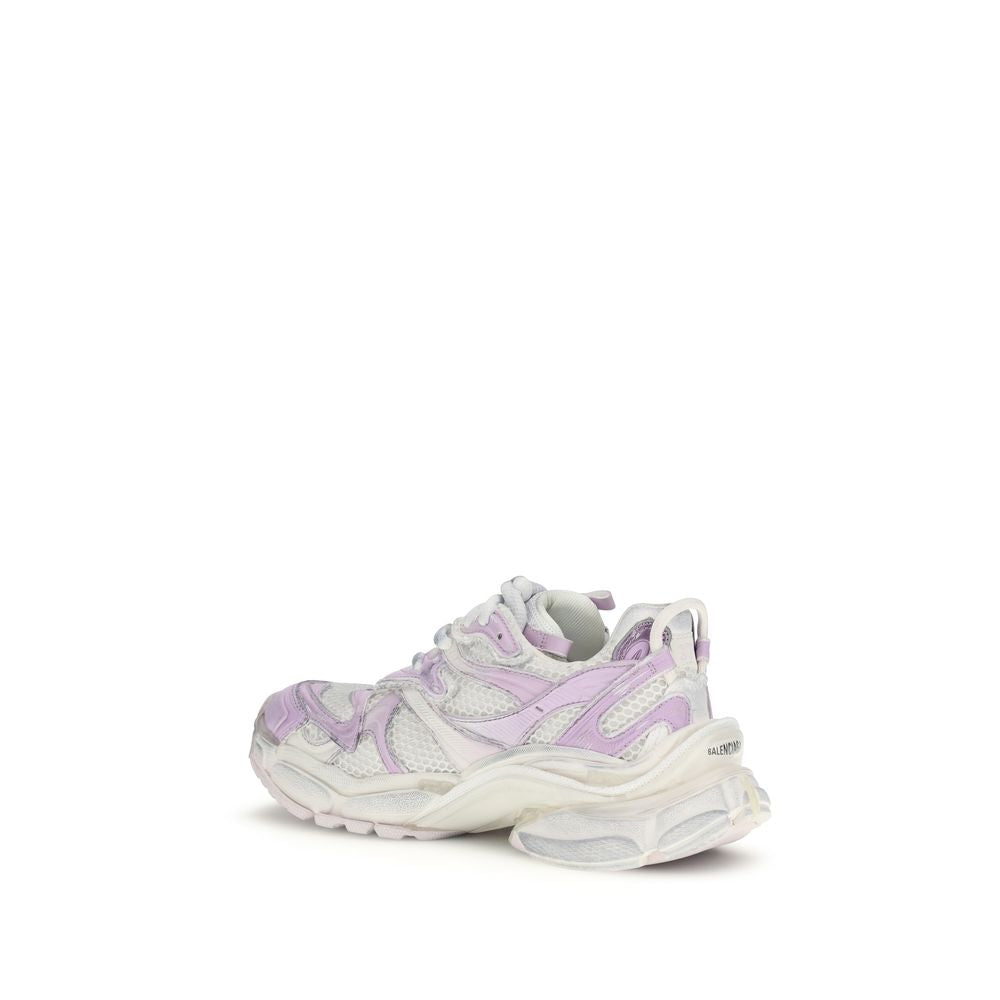 Chaussures de sport Balenciaga multicolores en polyuréthane, baskets athlétiques modernes avec design coloré.