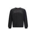 Sweatshirt en coton noir de Diesel, mode décontractée, avec logo Diesel visible, porté sur un mannequin.