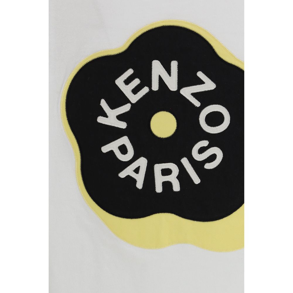 T-shirt blanc en coton de la marque Kenzo, coupe classique avec logo discret sur la poitrine.