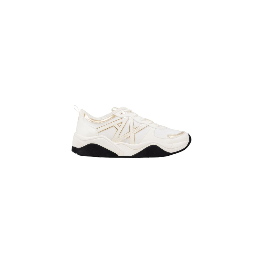 Chaussures de sport blanches en polyester Armani Exchange pour homme, baskets athlétiques élégantes et confortables.