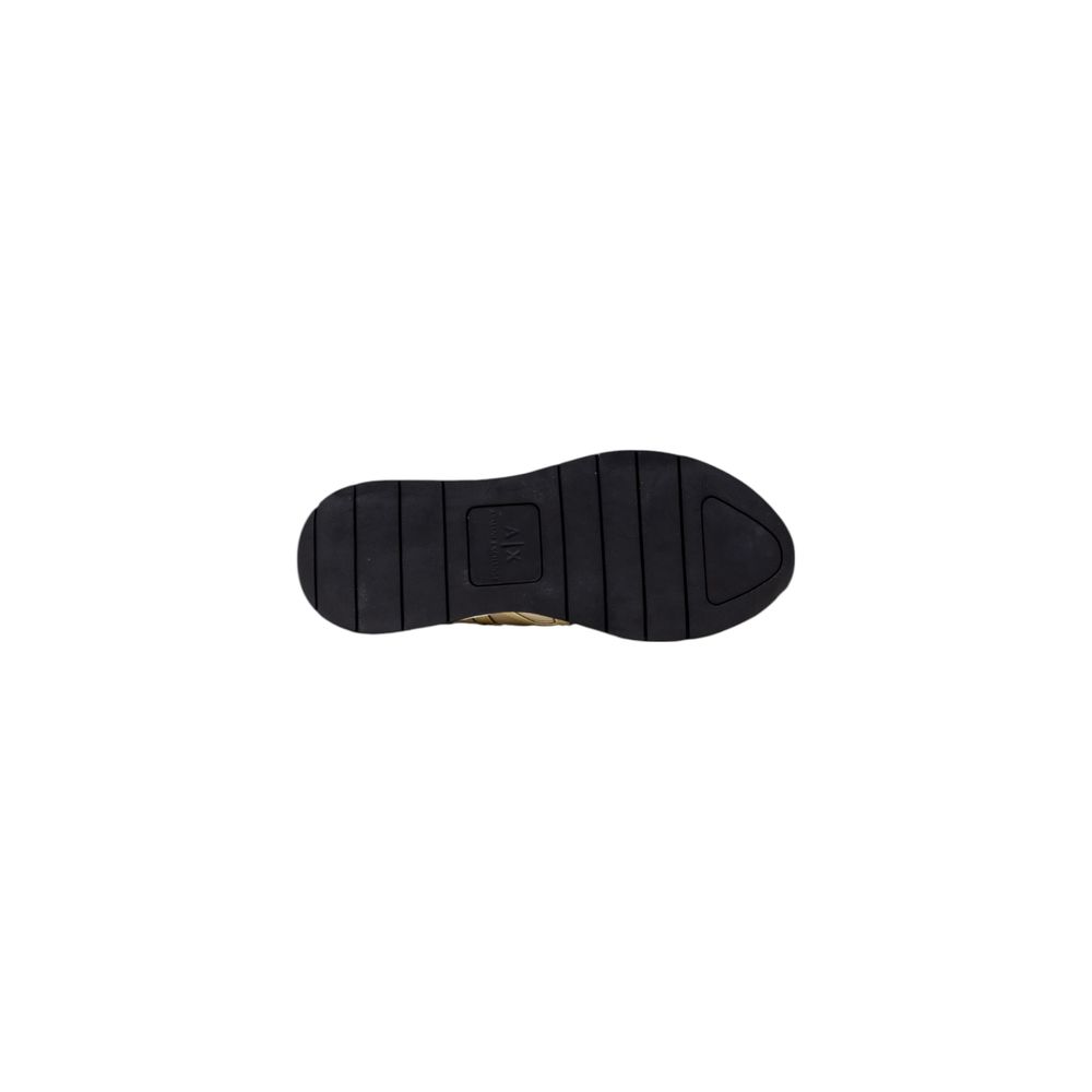Chaussures de sport blanches en polyester Armani Exchange, baskets athlétiques élégantes pour homme ou femme.