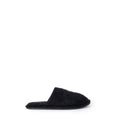 Chaussons en polyester noir de la marque Ralph Lauren, confortables et élégants, parfaits pour la maison.