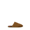 Chaussons en polyester beige Ralph Lauren pour homme, confortables et élégants, avec logo Ralph Lauren visible sur le dessus.
