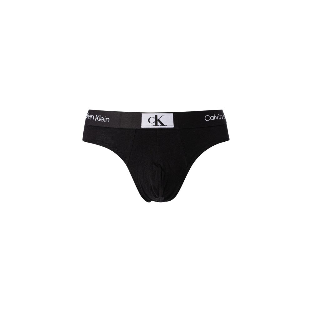 Culotte en coton noire de la marque Calvin Klein Underwear, sous-vêtements pour homme.