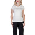 T-shirt en coton Guess Active de couleur unie, coupe classique, logo Guess en évidence sur la poitrine, pour un style décontracté.