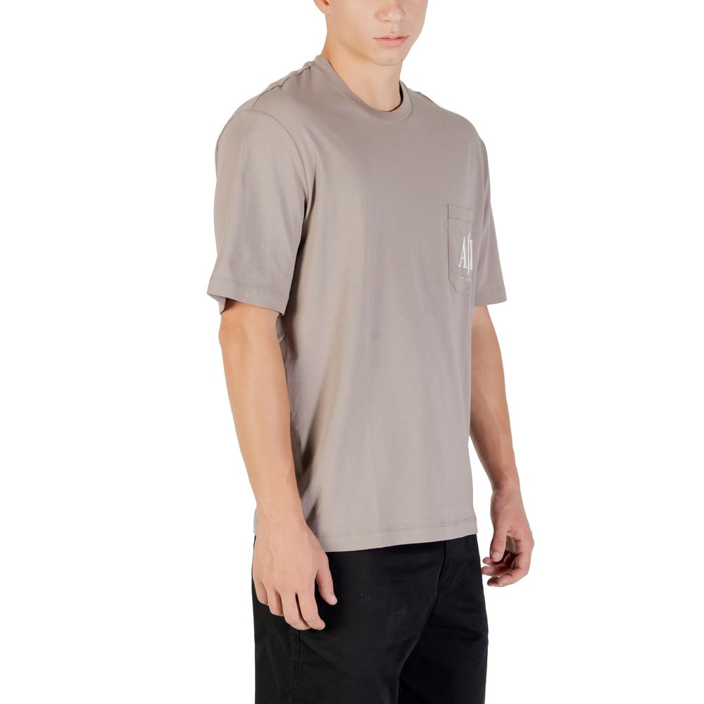 Vêtement de sport en coton marron de la marque Armani Exchange, style décontracté et confortable pour l'entraînement ou la détente.