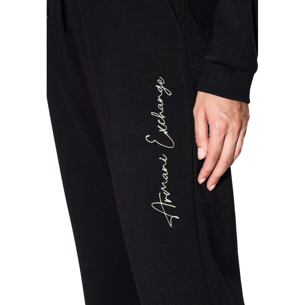 Pantalons de jogging bicolores en viscose Armani Exchange, confortables pour l'entraînement et le sport.