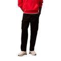 Pantalon cargo en coton noir de la marque Calvin Klein Jeans, style décontracté avec plusieurs poches.