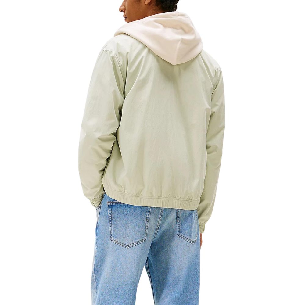 Veste bomber bicolore Tommy Hilfiger Jeans en polyamide recyclé avec détails modernes et coupe ajustée.