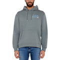 Sweat à capuche en coton gris de Calvin Klein Jeans, léger et confortable, avec logo discret sur la poitrine.