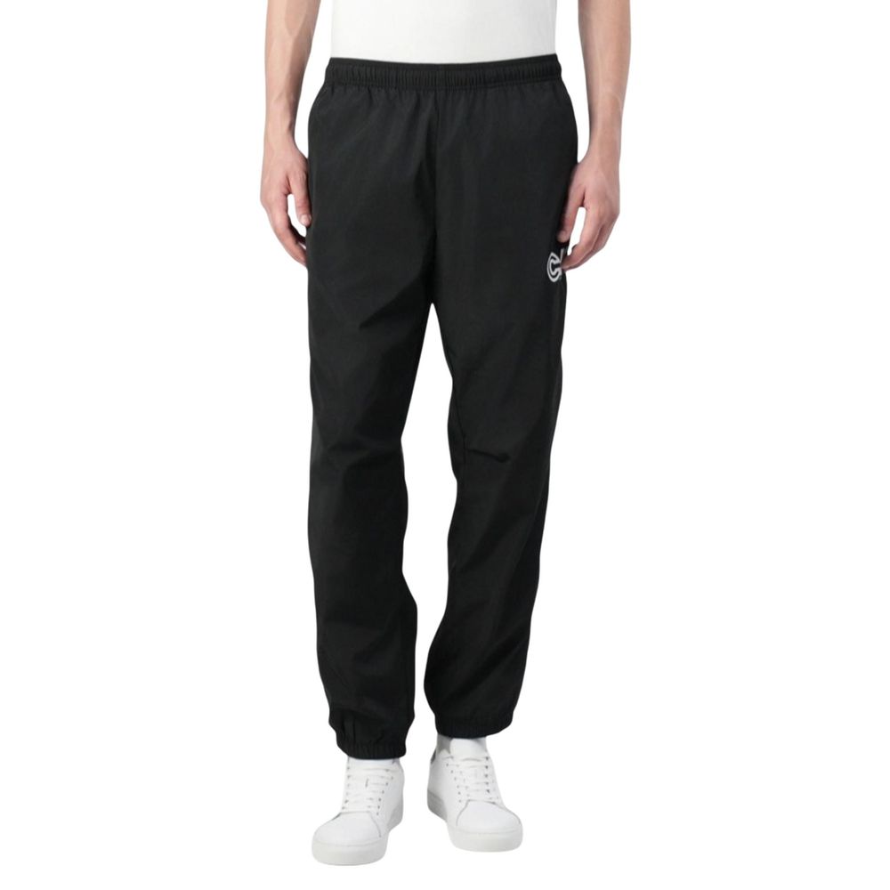 Pantalons de jogging noirs en polyester de Calvin Klein Jeans, confortables et décontractés pour le sport ou la détente.