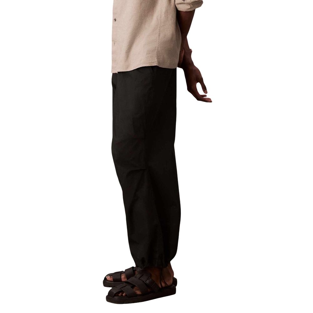 Pantalons de jogging en coton noir de Calvin Klein Jeans, style décontracté pour le sport ou le confort quotidien.