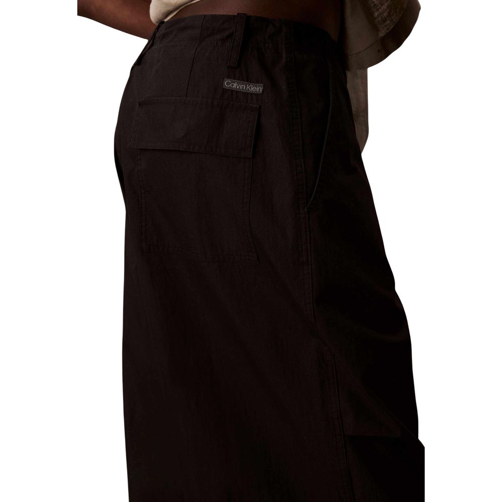 Pantalons de jogging noirs en coton de Calvin Klein Jeans, style décontracté et confortable pour l'entraînement ou la détente.