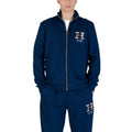 Sweat-shirt bleu en coton recyclé de Tommy Hilfiger, doux et confortable, avec logo discret sur la poitrine.