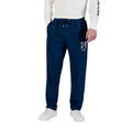 Pantalons de jogging Tommy Hilfiger en coton recyclé bleu, pantalon de sport pour hommes, tissu doux et confortable.