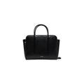 Sac à main en cuir noir de Calvin Klein, design élégant avec détails en finition lisse et poignées confortables.