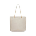 Sac à main beige en polyéthylène de Calvin Klein, avec poignée élégante et design épuré.