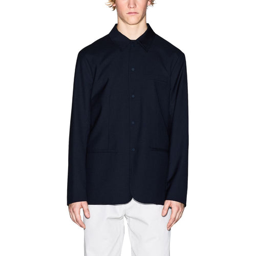 Veste blazer en polyester noir de la marque Armani Exchange, coupe classique et élégante pour homme ou femme.