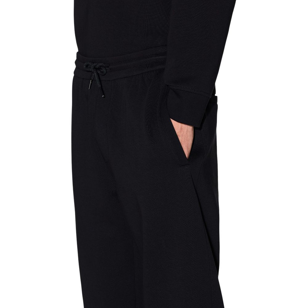 Jambes de jogging en coton bicolore Armani Exchange, style décontracté et confortable pour l'entraînement ou la détente.