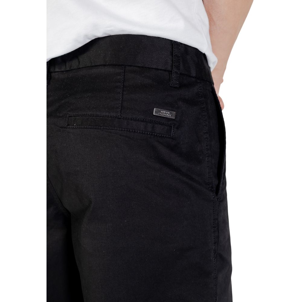 Armani Exchange Schwarze Skinny-Hose aus Baumwolle